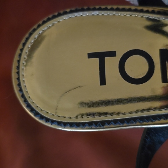 Tom Ford Metallic Rope Ankle-Strap Platform heels - Picture 5 of 5